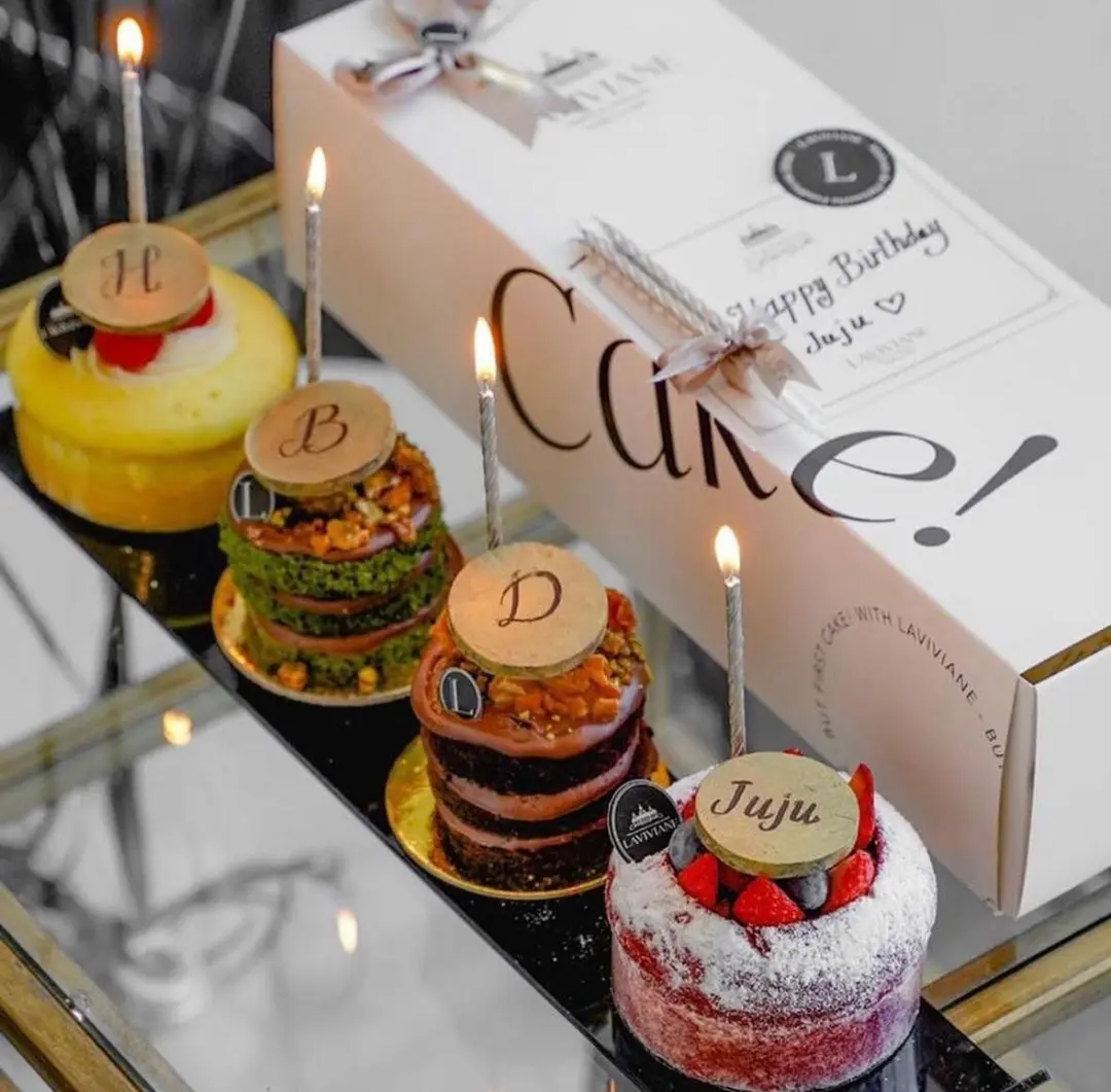 Slider Cake Box 4 Pcs - Small