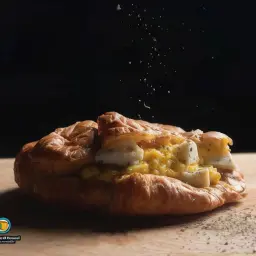 كرواسون بيض كراميل