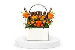 Rose with chocolate