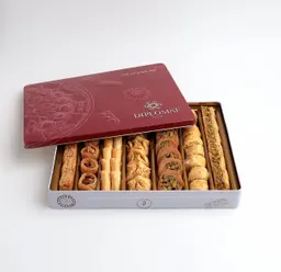 علبة بقلاوة مشكلة مربعة كبيرة