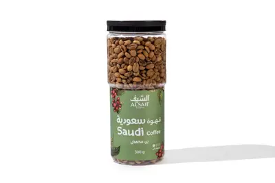 علبة بن السيف محمص قهوة سعودية فاتح ٣٠٠ جم