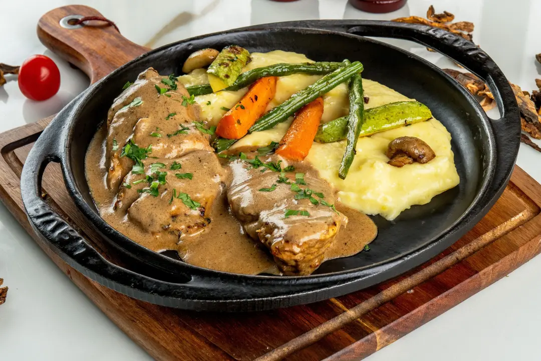 Steak Chicken Porcini