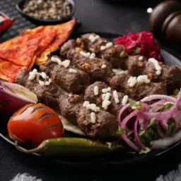 كباب بالجبن 4 أسياخ