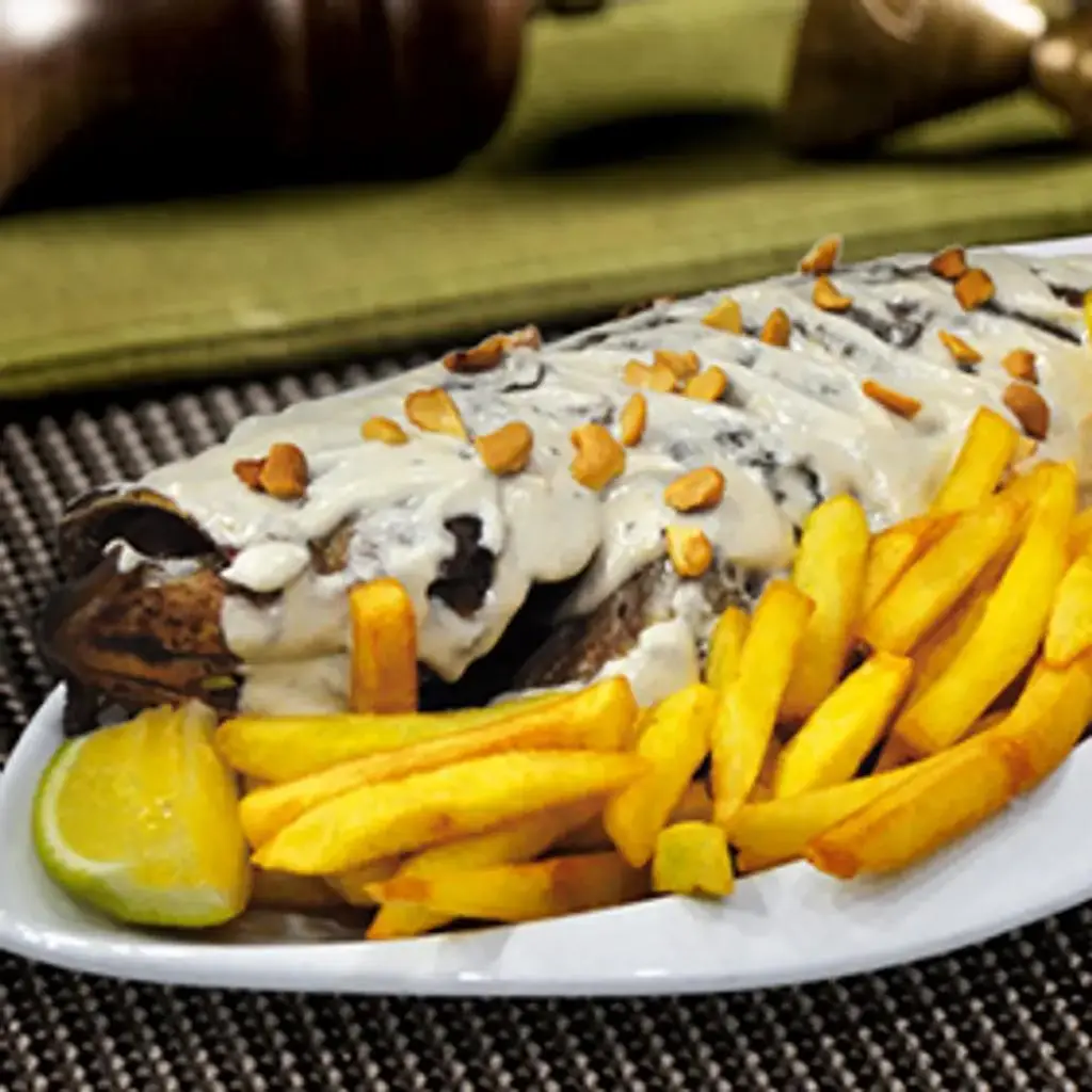 Greasy Grouper Fish with Tahini Sauce