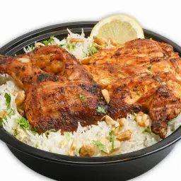 Half Grilled Chicken with Rice