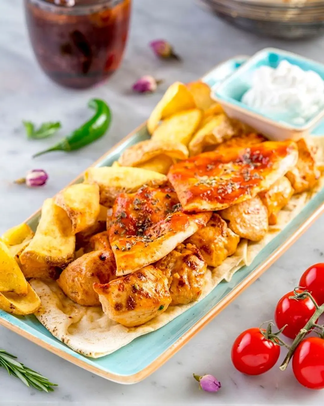 Chicken Tawouk (2 skewers)