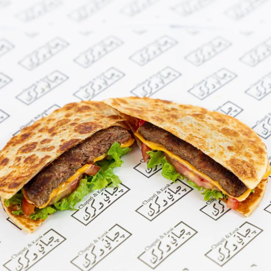 Beef Burger Chapati