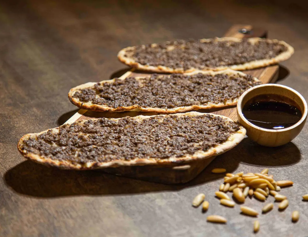 shamiya safiha with pomegranate molasses