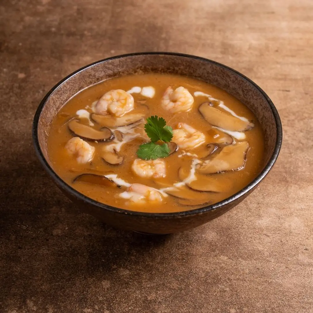 Creamy Tom Yum Shrimp Soup
