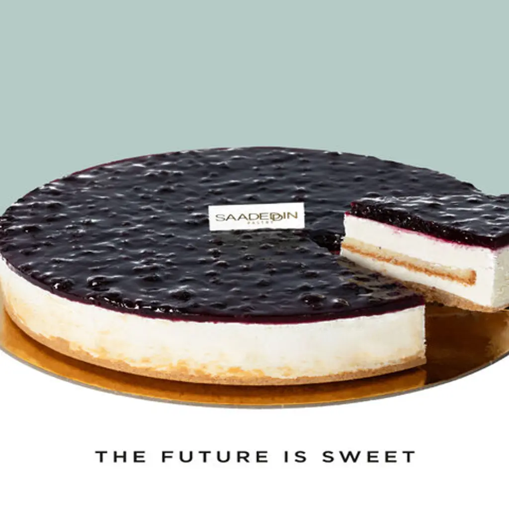 Large blueberry cheesecake