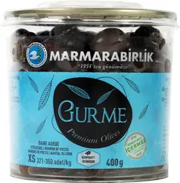 MARMARA GURME PREMIUM BLACK OLIVES 400G