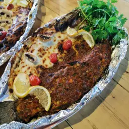 سمك مشوي مشكل