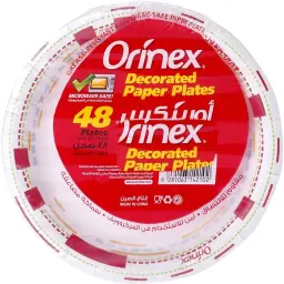 Orinex Decorated Paper Plates