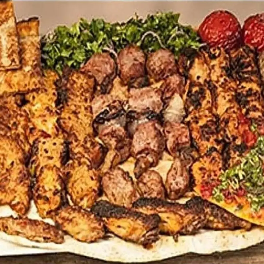 طبق مشاوي مشكل اكسترا لحم غنم بلدي طازج