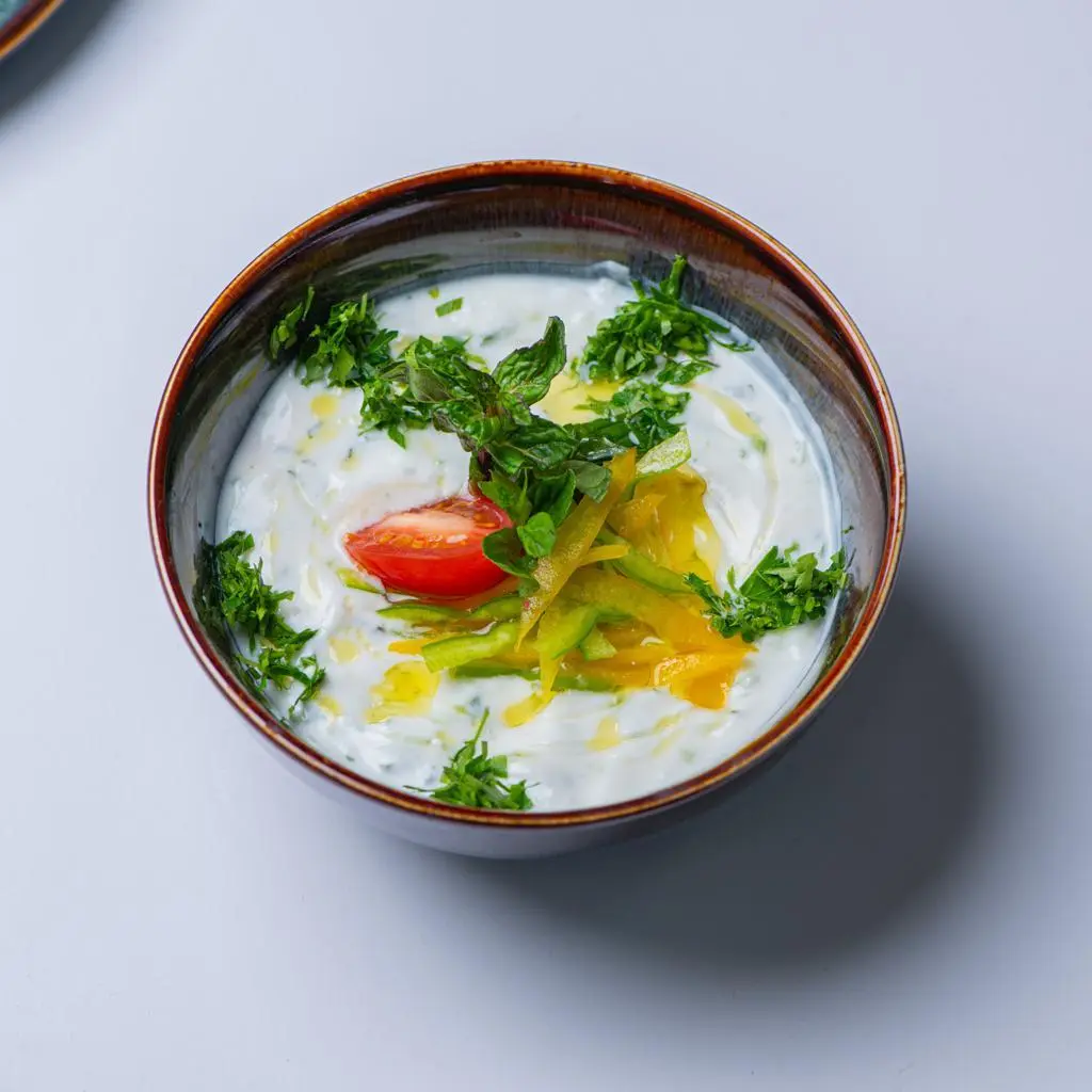 Yogurt Salad with Cucumber and Mint