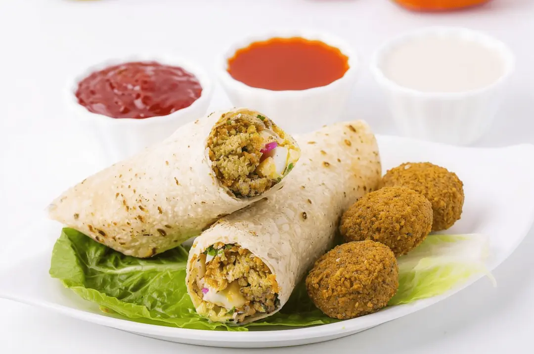 Mix Falafel With Eggs