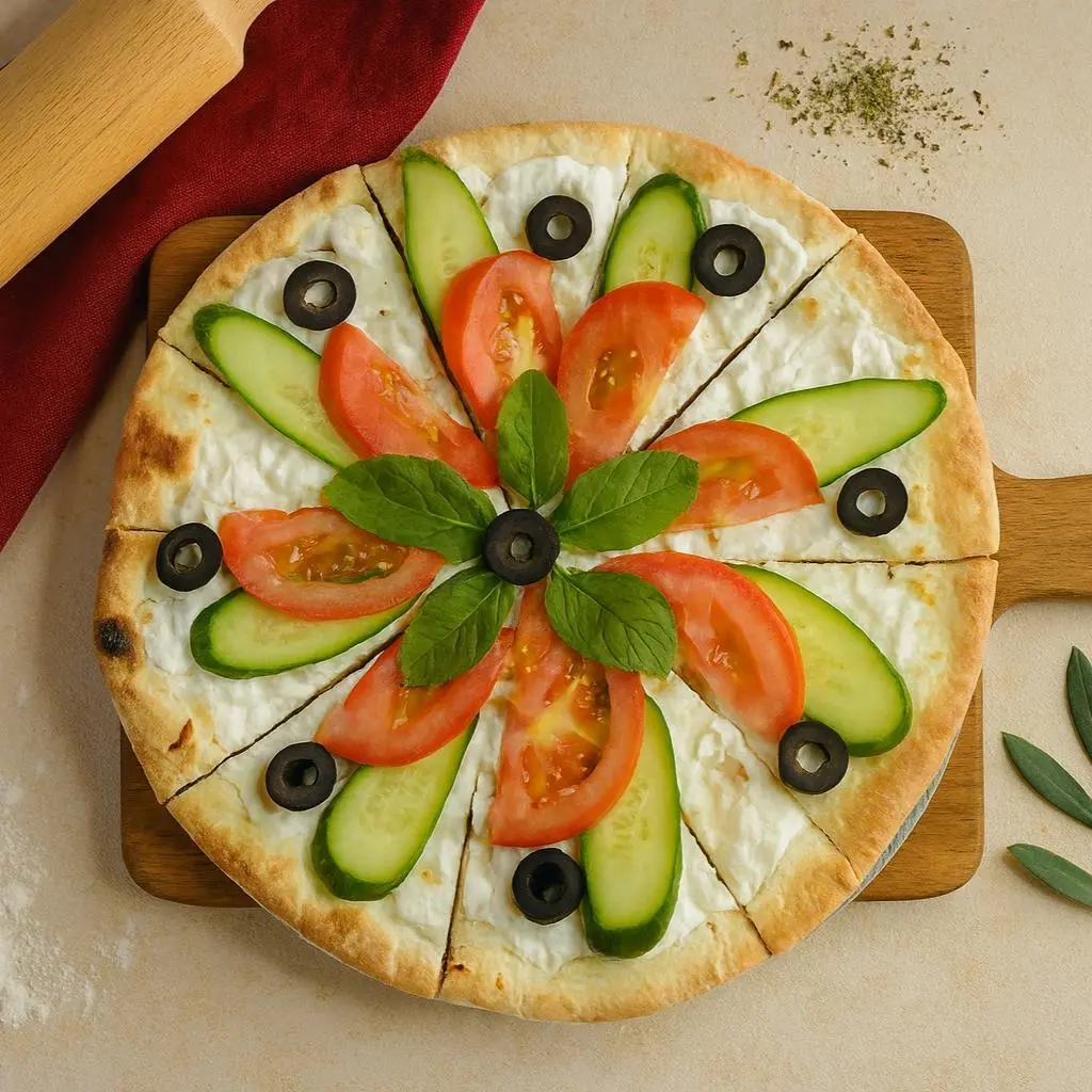 Labneh and Vegetables Pie