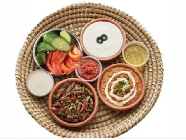 Individual Saudi breakfast