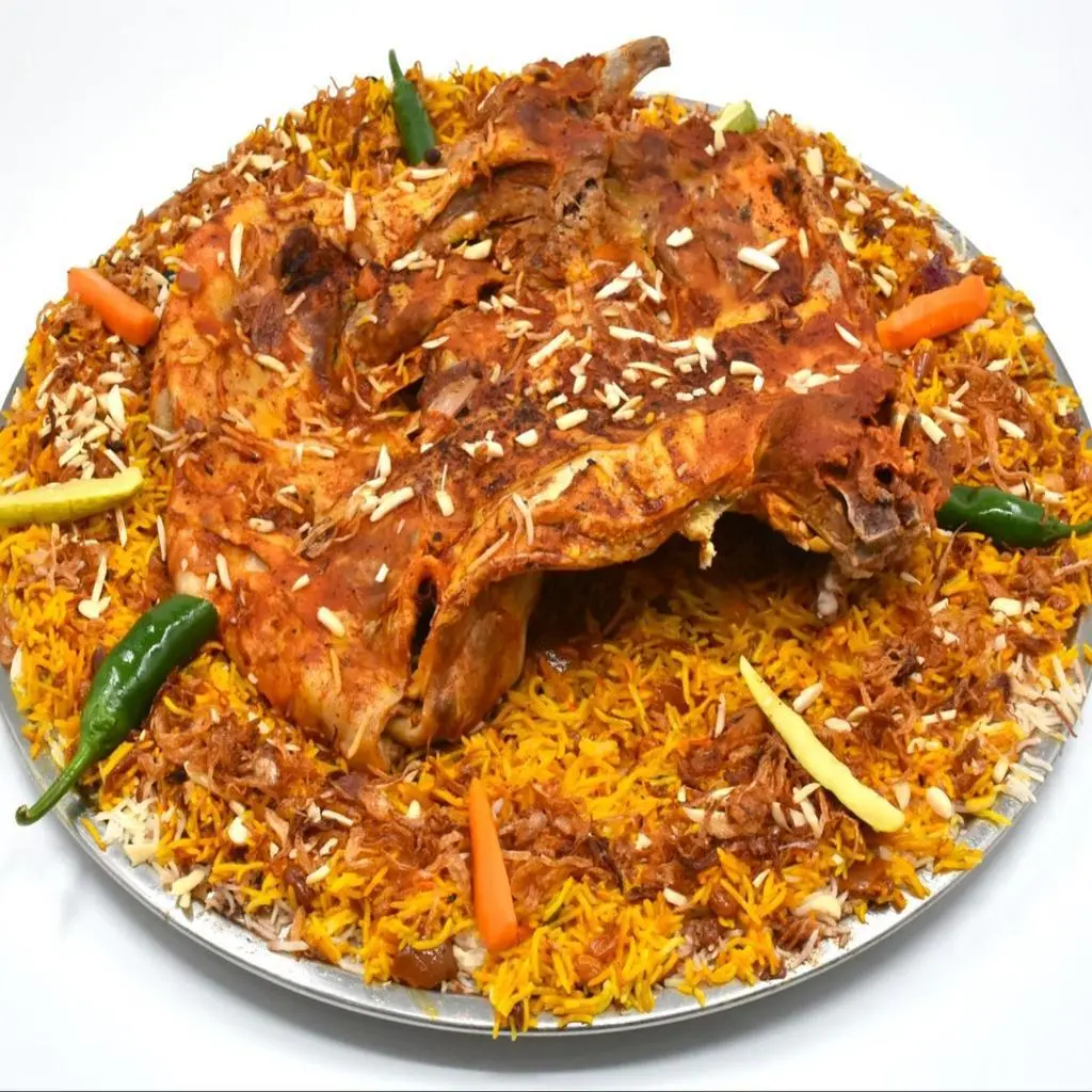 صحن لحم رز برياني الحرمين