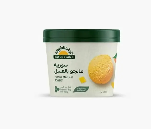 سوربيه مانجو بالعسل ١٢٥مل عضوي