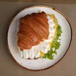 Croissant with Egg and Cheese