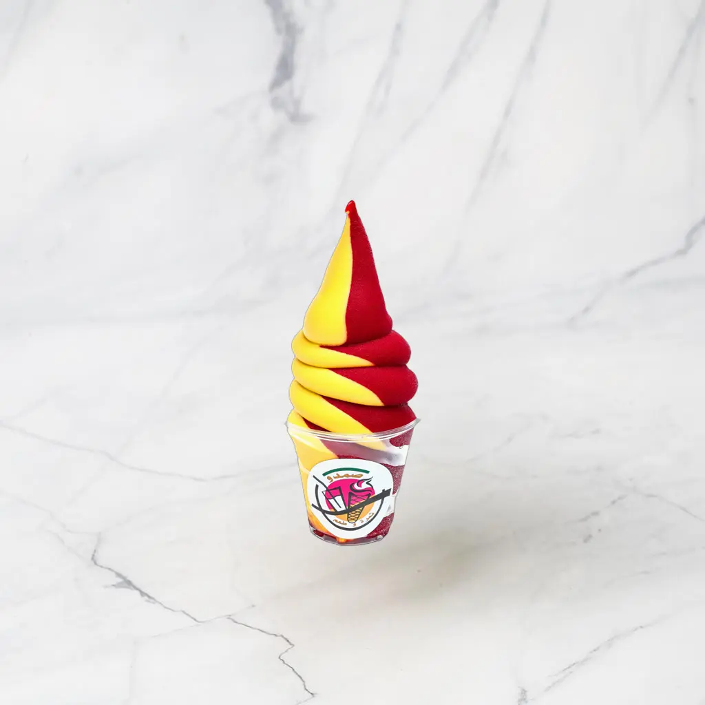 Mango and Strawberry Ice Cream