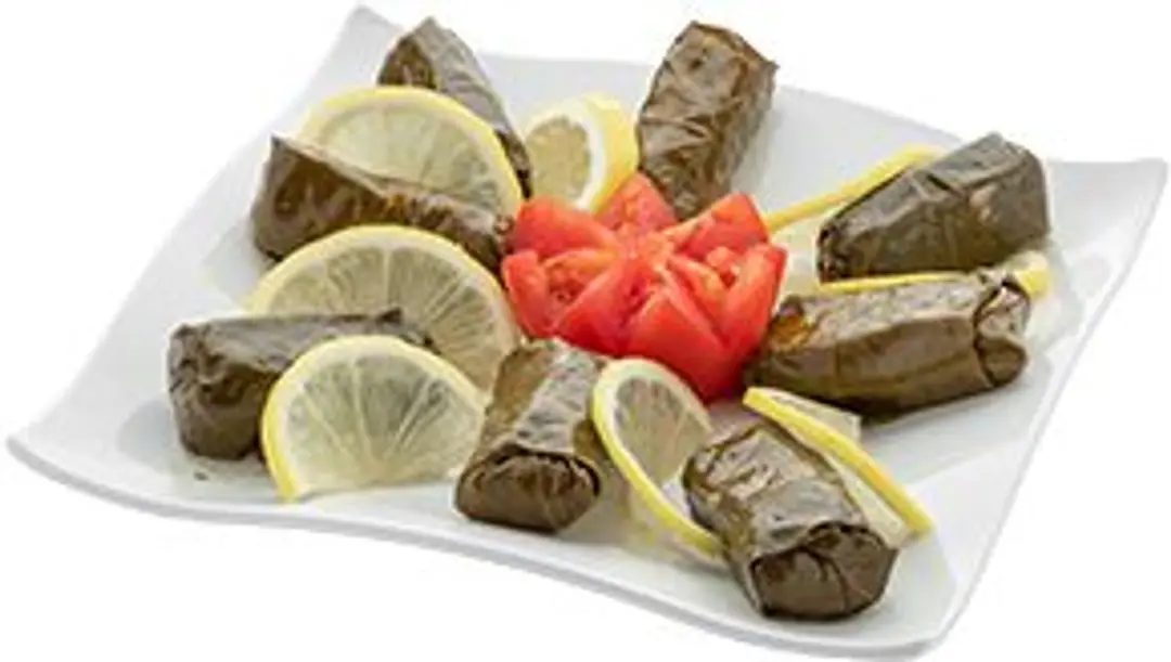 Stuffed grape leaves plate