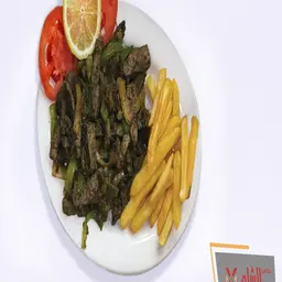 Liver with vegetables
