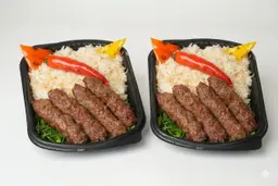 كباب لحم + كباب لحم +2 ارز بالشعرية