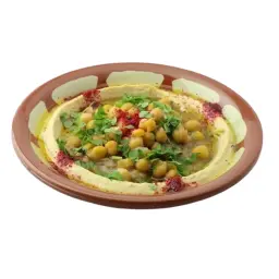 صحن فول مع حمص