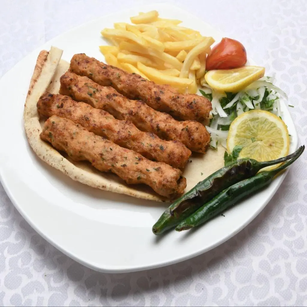 طبق كباب دجاج