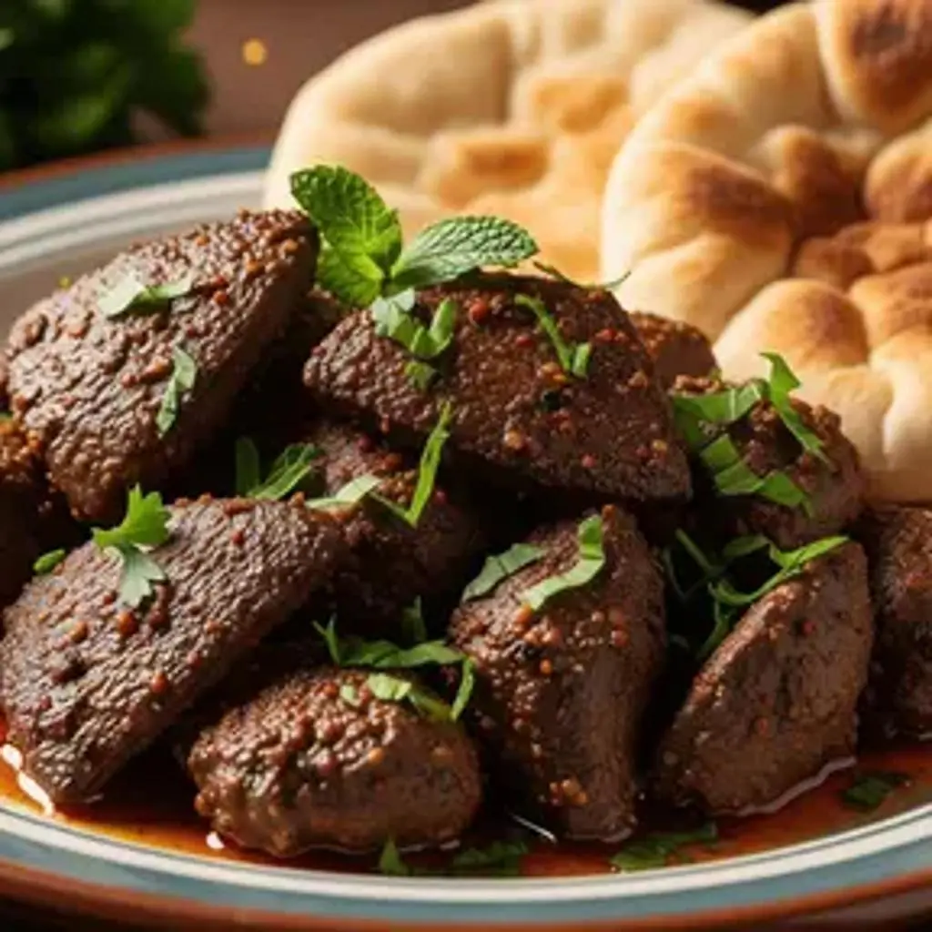 طبق كبدة سادة