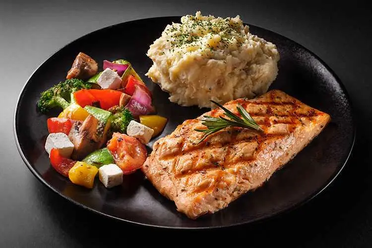 Char-Grilled Garlic Rosemary Salmon