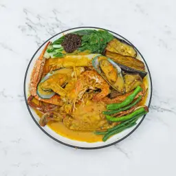 Seafood Kare Kare with Rice