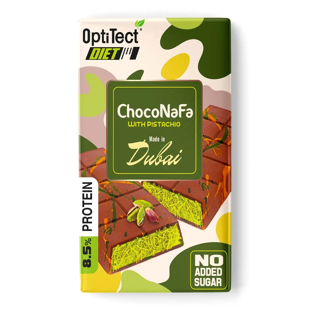 Optitect Choconafa Dubai chocolate With Pistachio, 100 Gm