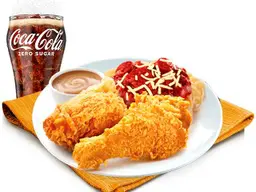 2 pcs Chickenjoy with Spaghetti Meal