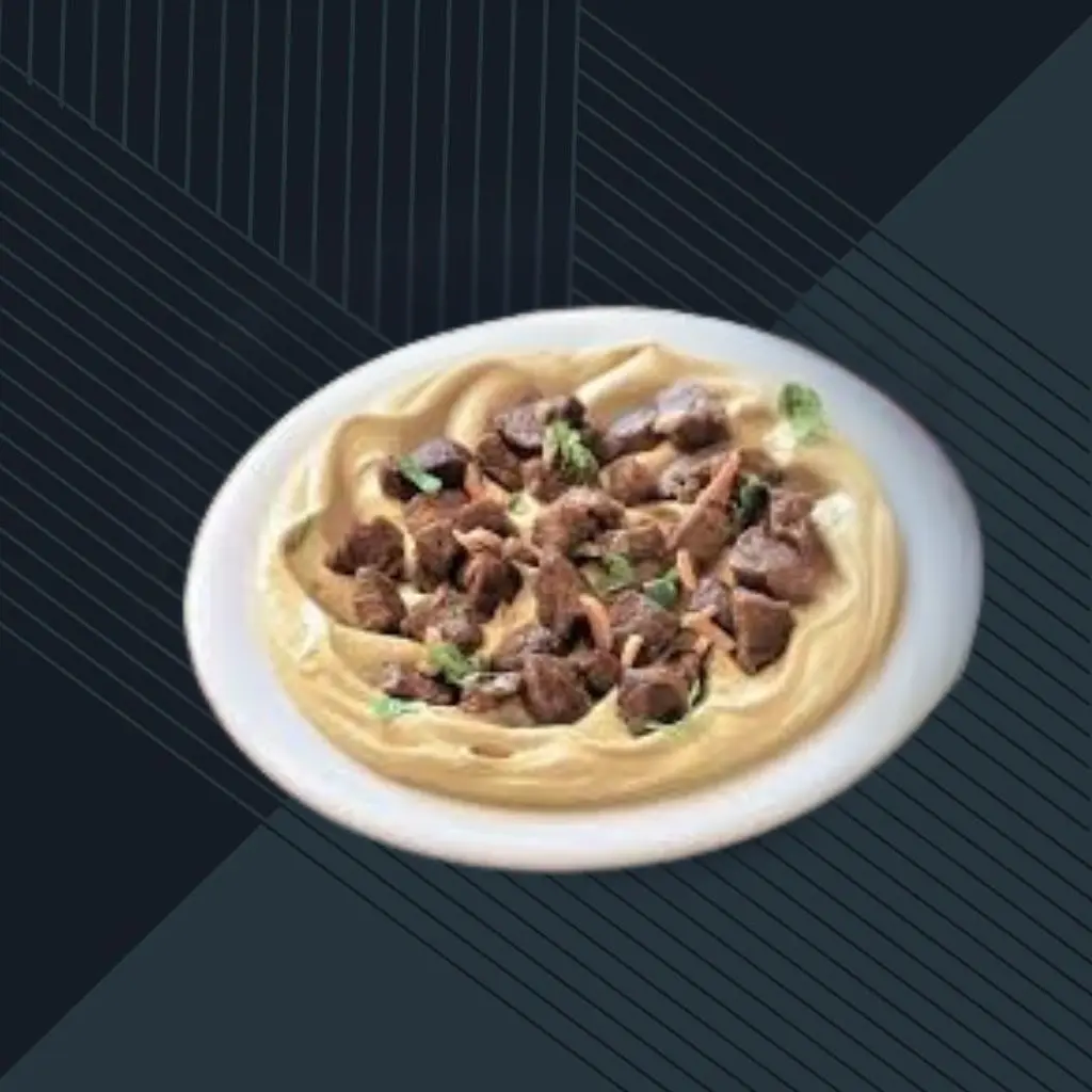 حمص مع الكبدة