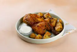Half Grilled Chicken & Potatoes
