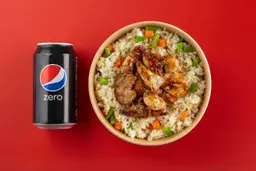 وجبة ووك مع أرز