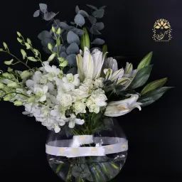 مجموعة من الزهور الطبيعية