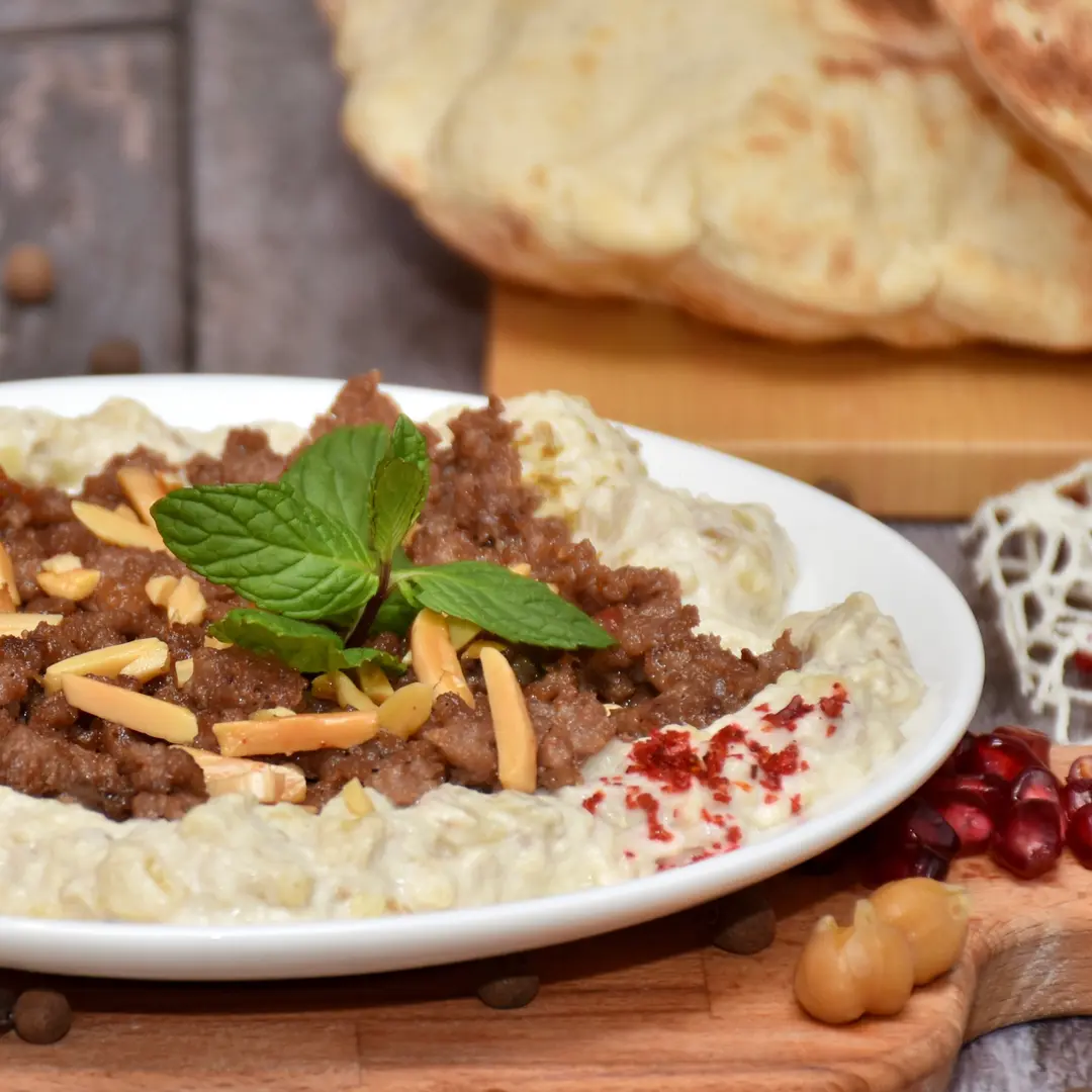 Mutabal Meat Dish