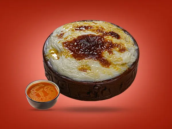 Creamy baked rice with meat
