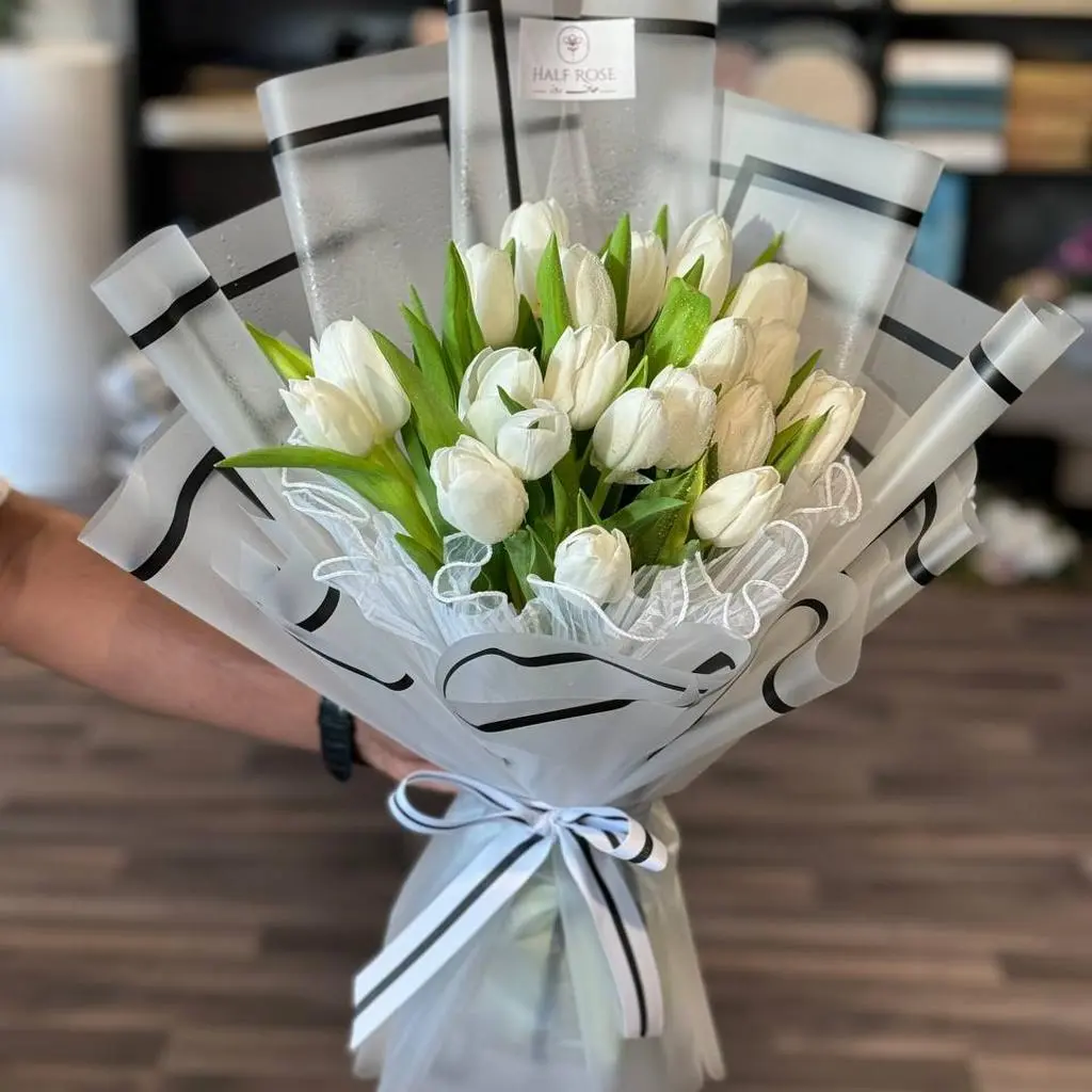White Tulip Bouquet