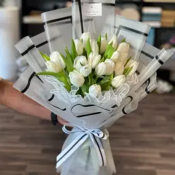 White Tulip Bouquet