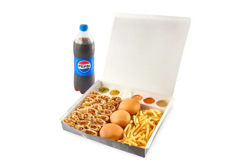 Lamma Mix Box Shawarma and Burger