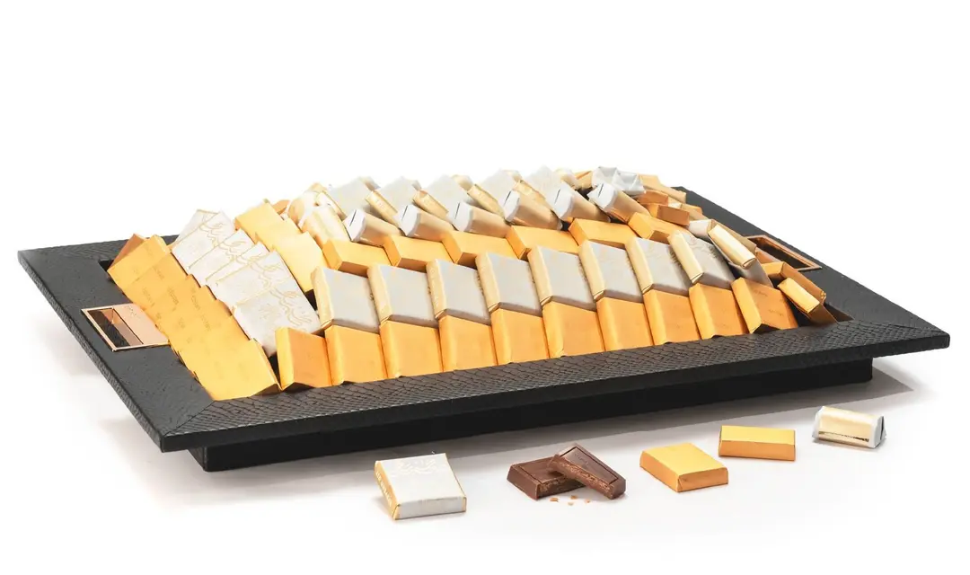 Medium Rectangular Eid Mubarak Black Tray