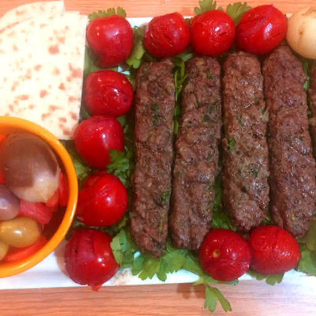صحن كباب لحم