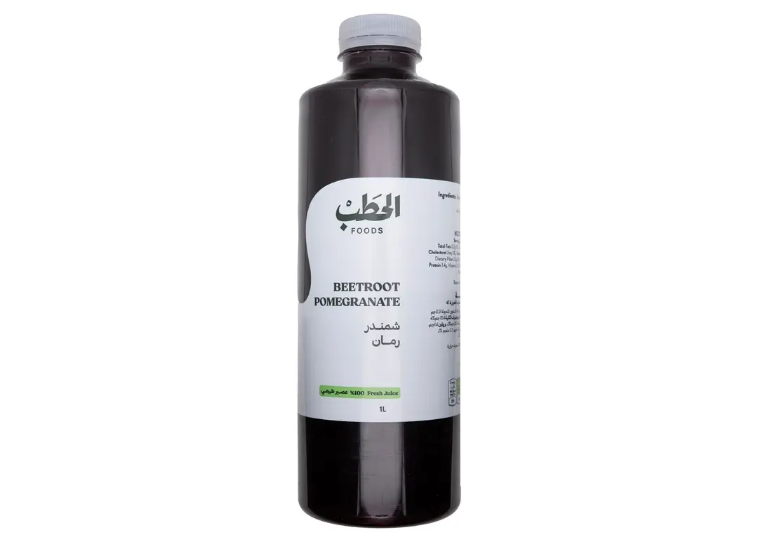 الحطب عصير شمندر ورمان 1لتر