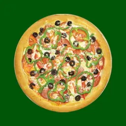 Pepperoni Pizza with Vegetables