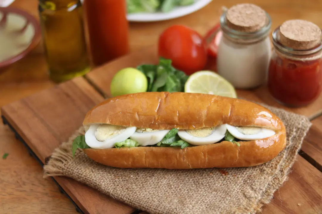 Boiled Eggs Sandwich